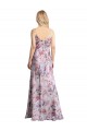 Outlet Sleeveless Stretch Satin & Floral A-Line Evening Dress Canada