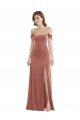 Outlet Sleeveless Stretch Velvet A-Line Cinnamon Rose Maxi Evening Dress Canada