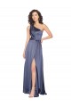 Outlet Sleeveless Silky Satin A-Line Dusk Evening Dress Canada