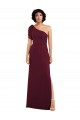 Outlet Sleeveless Soft Chiffon A-Line Burgundy Evening Gown Canada