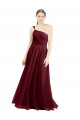 Outlet Sleeveless Tulle A-Line Burgundy Semi Formal Evening Dress Canada