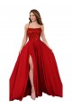 Outlet Sleeveless Spandex & Lace Criss Cross Open Back A-Line Red Semi Formal Evening Dress Canada