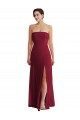 Outlet Sleeveless Soft Chiffon Low Back A-Line Burgundy Maxi Evening Dress Canada
