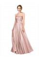 Outlet Sleeveless Stretch Satin Low Back A-Line Evening Gown Canada