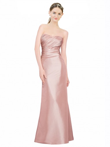Outlet Sleeveless Stretch Satin Low Back A-Line Evening Dress Canada