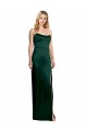 Outlet Sleeveless Stretch Satin A-Line Hunter Evening Dress Canada
