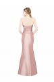 Outlet Sleeveless Stretch Satin Low Back A-Line Evening Dress Canada