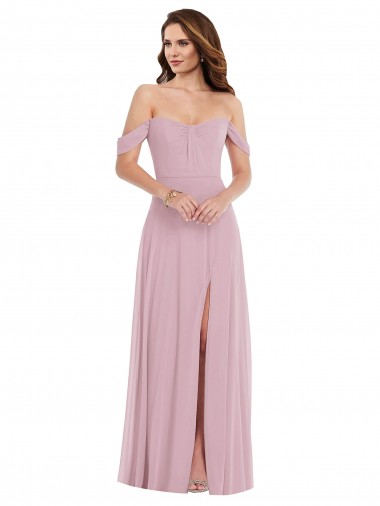 Outlet Sleeveless Soft Chiffon A-Line Primrose Maxi Evening Dress Canada