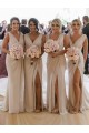 Outlet Sleeveless Soft Chiffon Low Back A-Line Champagne Evening Dress Canada