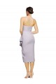 Outlet Sleeveless Stretch Crepe Low Back Sheath Arctic Lilac Evening Dress Canada