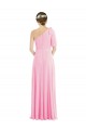 Outlet Sleeveless Soft Chiffon Trumpet Barely Pink Maxi Evening Dress Canada
