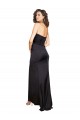 Outlet Sleeveless Silky Satin A-Line Black One Shoulder Sexy Evening Dress Canada