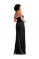Outlet Sleeveless Stretch Velvet Low Back Mermaid Black Evening Dress Canada