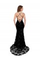 Outlet Sleeveless Lace Open Back Mermaid Black Sexy Evening Dress Canada