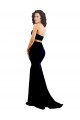 Outlet Sleeveless Stretch Crepe Low Back Mermaid Black Evening Gown Canada