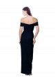 Outlet Sleeveless Stretch Crepe Mermaid Black Evening Dress Canada