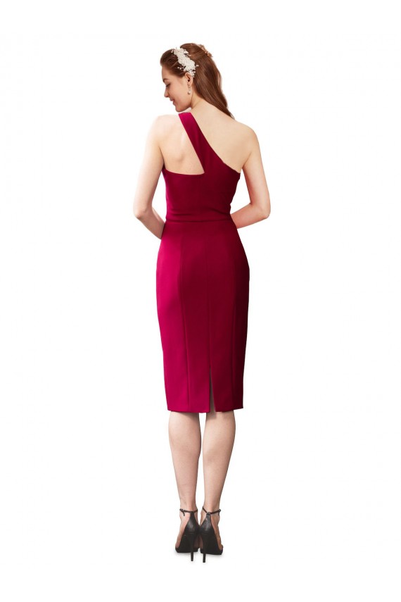 Outlet Sleeveless Stretch Crepe Sheath Black Evening Dress Canada