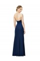 Outlet Sleeveless Stretch Crepe Low Back Sheath Black Evening Gown Canada