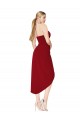 Outlet Sleeveless Stretch Crepe Mermaid Burgundy Sexy Evening Dress Canada