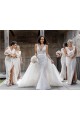 Outlet Sleeveless Soft Chiffon Low Back A-Line Champagne Evening Dress Canada