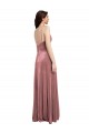Outlet Sleeveless Stretch Velvet Low Back A-Line Cinnamon Rose Sexy Evening Dress Canada