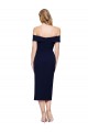 Outlet Sleeveless Stretch Crepe Mermaid Dark Navy Wedding Guest Dress Canada