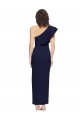 Outlet Sleeveless Stretch Crepe Sheath Dark Navy Evening Dress Canada