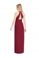 Outlet Sleeveless Soft Chiffon Trumpet Desert Rose Maxi Evening Dress Canada