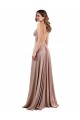 Outlet Sleeveless Spandex Low Back A-Line Dusty Pink Sexy Evening Dress Canada