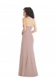 Outlet Sleeveless Stretch Crepe Mermaid Dusty Pink Evening Dresses Canada