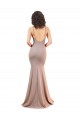 Outlet Sleeveless Stretch Crepe Low Back Mermaid Dusty Pink Sexy Evening Dress Canada