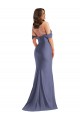 Outlet Sleeveless Silky Satin Low Back Mermaid French Blue Plus Size Evening Dress Canada