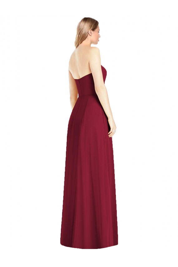 Outlet Sleeveless Soft Chiffon Trumpet Hot Pink Maxi Evening Dress Canada