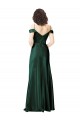Outlet Sleeveless Stretch Satin V-Back A-Line Hunter Evening Dress Canada