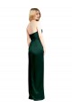 Outlet Sleeveless Stretch Satin A-Line Hunter Evening Dress Canada