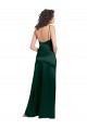 Outlet Sleeveless Stretch Satin Open Back A-Line Hunter Evening Dress Canada
