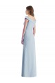 Outlet Sleeveless Stretch Crepe A-Line Light Sky Blue Semi Formal Evening Dress Canada