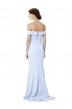 Outlet Sleeveless Stretch Crepe Mermaid Light Sky Blue Evening Gown Canada