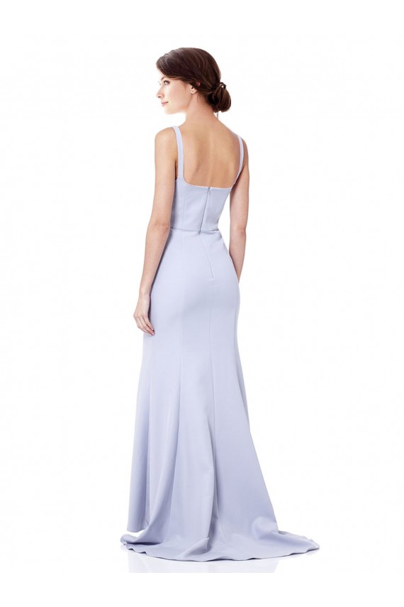 Outlet Sleeveless Stretch Crepe Mermaid Light Sky Blue Evening Dress Canada