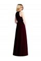 Outlet Sleeveless Soft Chiffon Trumpet Light Sky Blue Maxi Evening Dress Canada