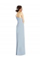 Outlet Sleeveless Stretch Crepe Trumpet Light Sky Blue Evening Dress Canada