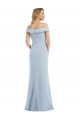 Outlet Sleeveless Stretch Crepe Trumpet Light Sky Blue Semi Formal Evening Gown Canada