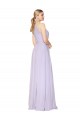 Outlet Sleeveless Soft Chiffon A-Line Lilac Evening Dress Canada