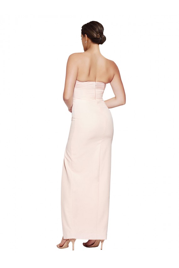 Outlet Sleeveless Stretch Satin Low Back Mermaid Evening Dress Canada
