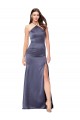 Outlet Sleeveless Silky Satin Low Back Mermaid Dusk Sexy Evening Dress Canada