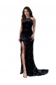 Outlet Sleeveless Lace Open Back Mermaid Black Sexy Evening Dress Canada