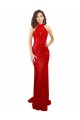 Outlet Sleeveless Sequin Open Back Mermaid Red Evening Dress Canada