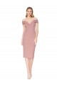 Outlet Sleeveless Stretch Crepe Mermaid Dusty Pink Evening Dress Canada