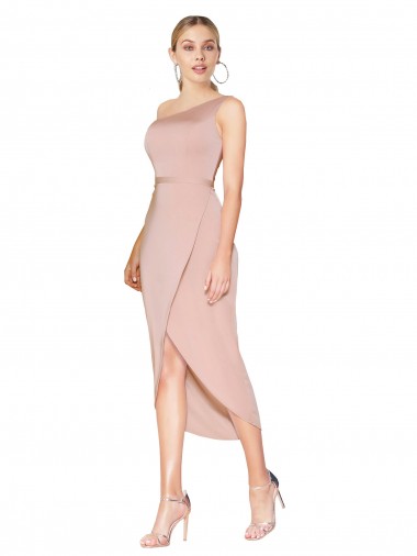 Outlet Sleeveless Stretch Crepe Mermaid Mauve Evening Dress Canada