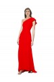 Outlet Sleeveless Stretch Crepe Mermaid Red Evening Dress Canada